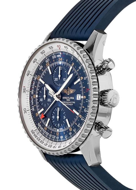 breitling 258s|Breitling Navitimer World Blue Dial & Rubber Strap Men's Watch .